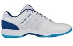 VICTOR Slip Resistant Abrasion Resistant Low top Badminton Shoes Unisex White Blue