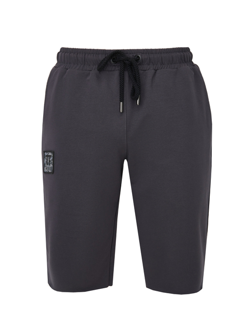 Шорты ПАТЧ КАМО, темно-серый меланж