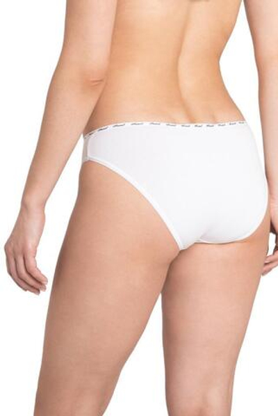 Трусики-слипы с узкой брендированной резинкой (Размер: XL) (Цвет: белый)