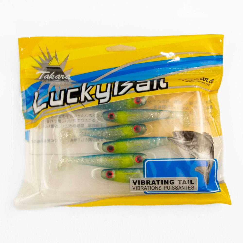 Твистер Takara LuckyBait 5107, 7.5см, 3.6гр (6шт/уп)