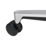 Кресло руководителя Helmi HL-E35 "Synchro Lux", экокожа серая, синхромеханизм, алюминий, до 150кг