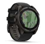 Смарт-часы Garmin Fenix 8 - 47 мм, Solar, Sapphire серый корпус, черный силиконовый ремешок