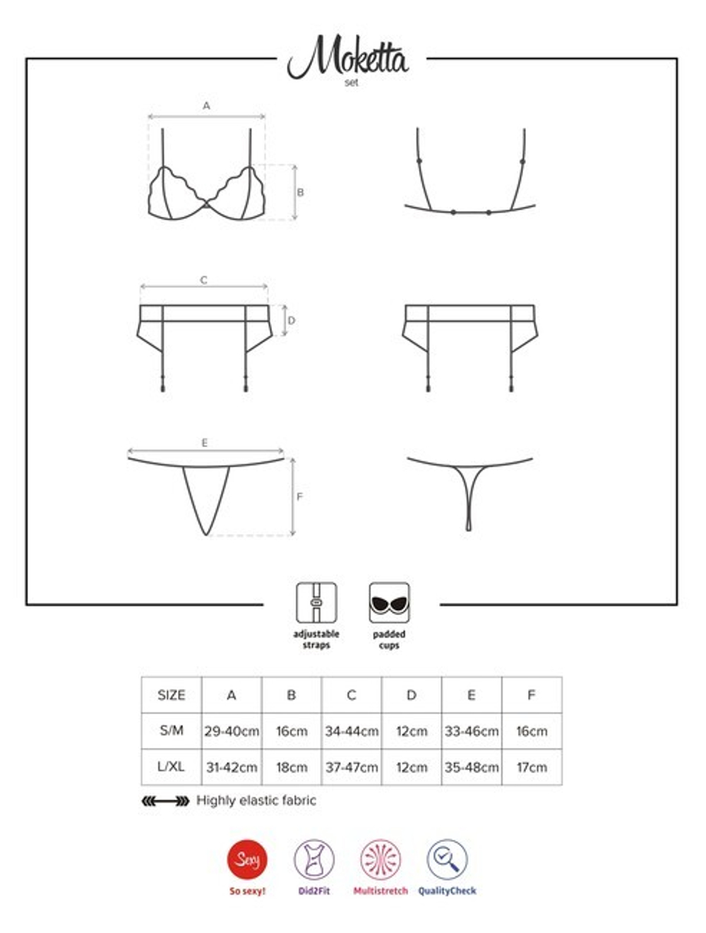 Сексуальный пеньюар с кружевом Wonderia Chemise LXL (46-48) (Цвет: черный)