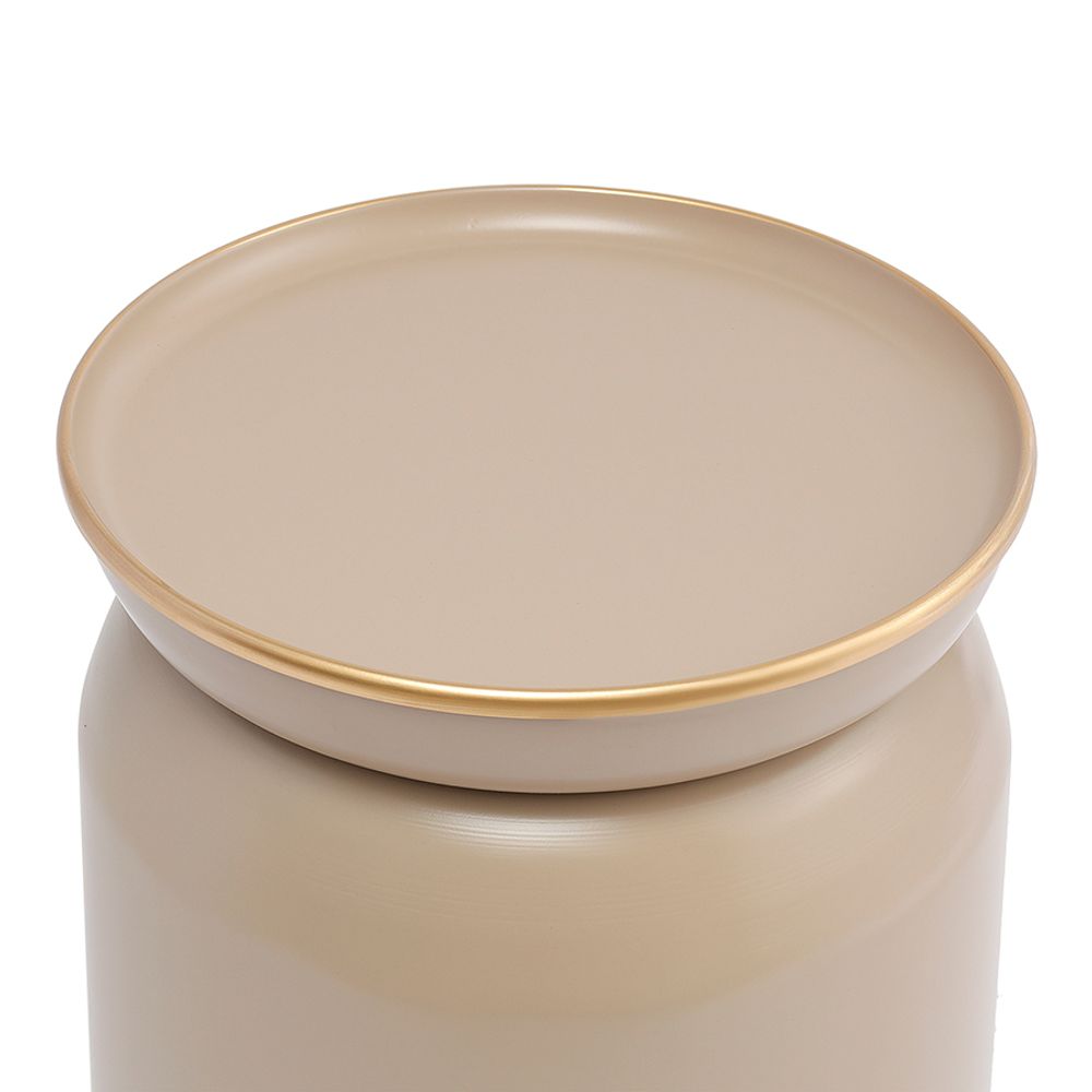 Столик журнальный Ingvild, Ø38 см, бежевый