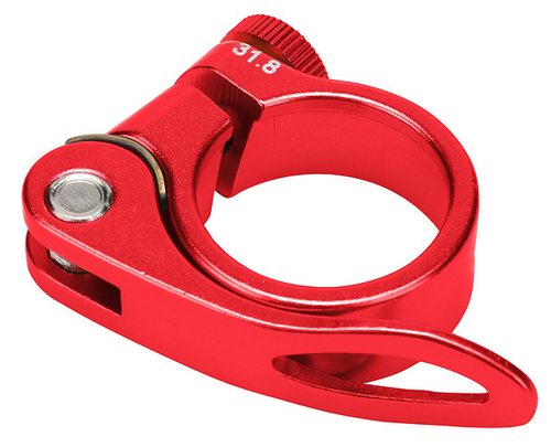 Зажим подседельной трубы BLF-Z1 31,8 мм с эксцентриком, алюминиевый красный/12577
