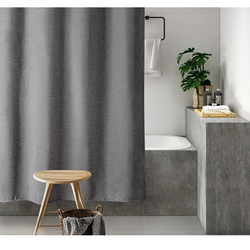 Шторка для ванной 240х200 Carnation Home Fashions Linen Grey