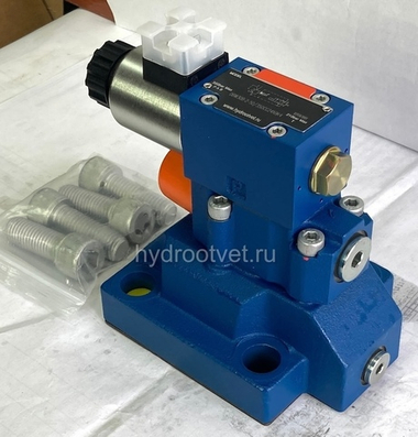 DBW30B2-5X/200CG24N9K4 - Предохранительный клапан Ду32 с давлением настройки до 200 бар, управление - X и Y - внутренние с разгрузкой B = открыт с электроуправлением G24