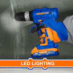 Шуруповерт аккумуляторный ударный WADFOW WCDP521 20 В 35 Нм