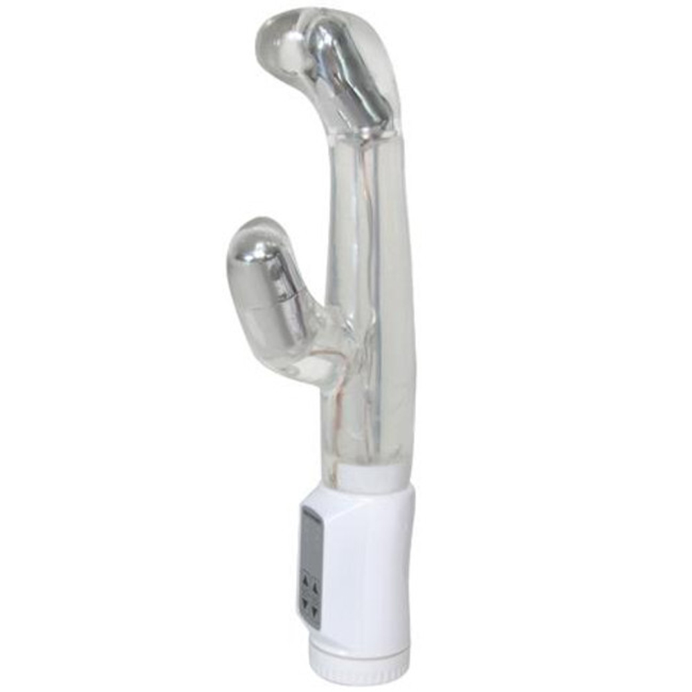 Белый вибратор Хай-Тек LUCID DREAM (Цвет: прозрачный)