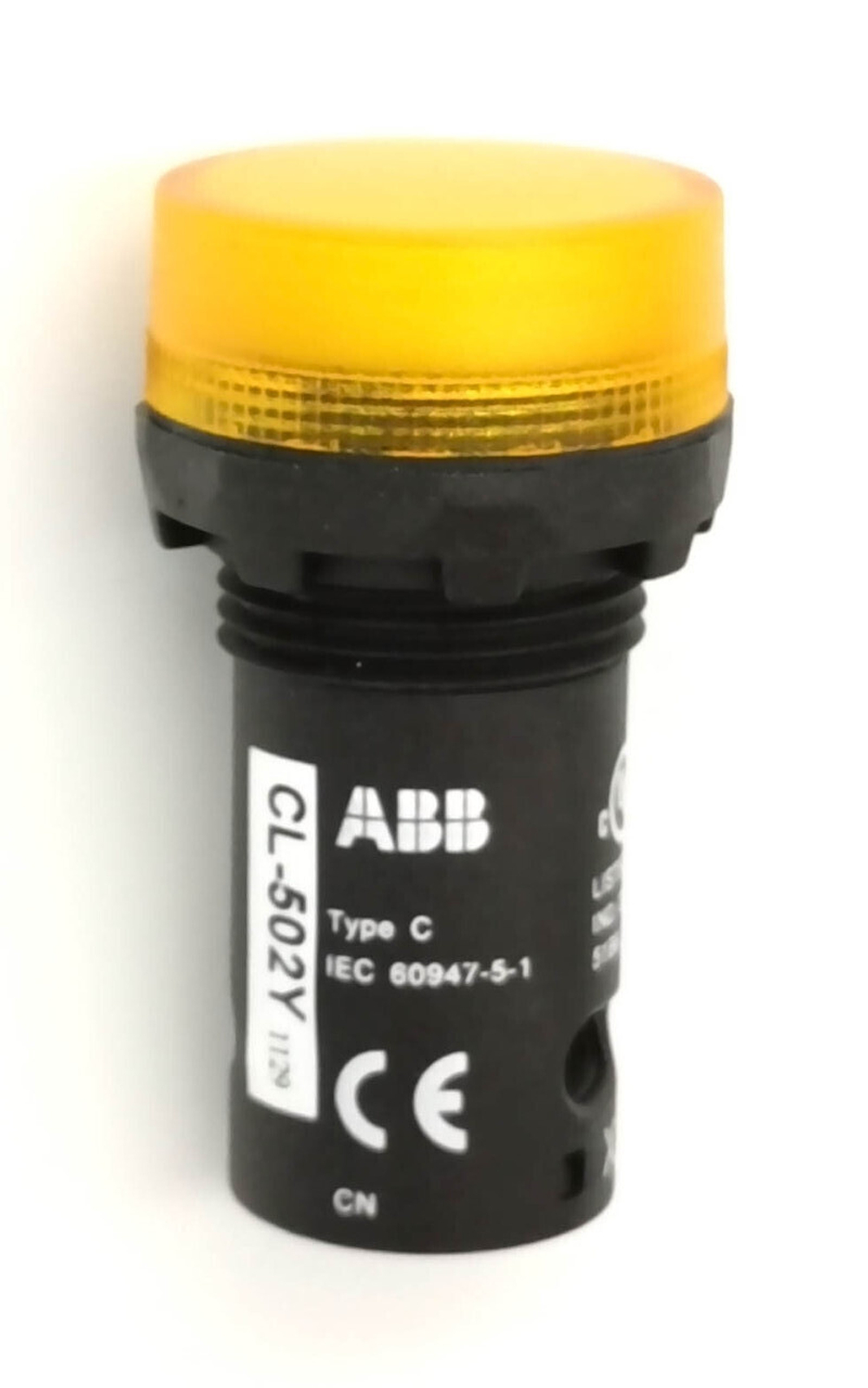 Лампа со встроенным светодиодом цвет желтый ABB CL-502Y, 24В AC/DC 1SFA619402R5023