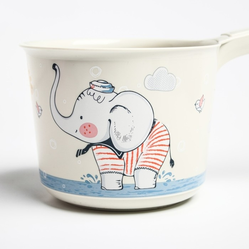 4621543 Ковш для купания детский 1,5 л., ДЕКО, «Слоник»