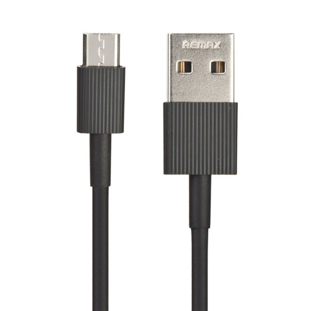 Кабель USB - MicroUSB Remax RC-120m (0,3 м.) Черный