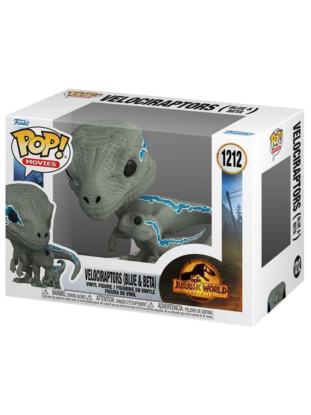 Фигурка Funko POP! Movies Jurassic World Dominion Velociraptors (Blue & Beta) (1212) 62223