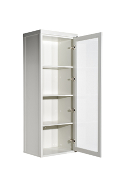 Шкаф-витрина 1 стеклянный фасад с тумбой прикроватной с 2-мя ящиками Garda Decor