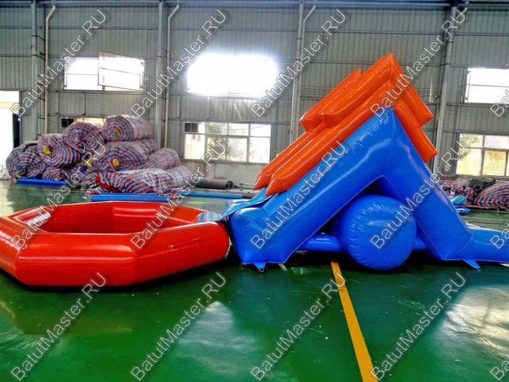 Надувная водная горка "Пляжная", 9*3*3 м, герметичная