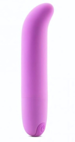 Фиолетовый вибромассажер Pink Vibe для стимуляции точки G и клитора - 12,2 см. (Цвет: фиолетовый)