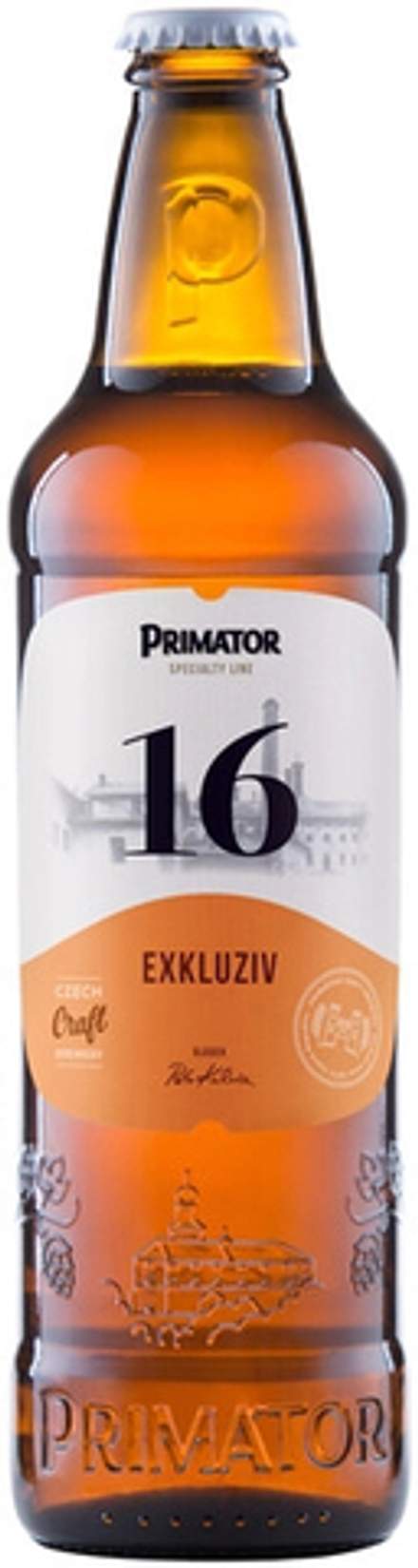 Пиво Приматор 16 Эксклюзив / Primator 16 Exkluziv 0.5 - стекло