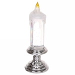Сувенир с подсветкой «Свеча таинственная» 20*7 см, Серебро