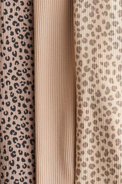 H&M Набор из трех хлопковых футболок, бежевый