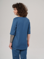 Блуза медицинская женская | Бл-349/2 3/4 статус премиум