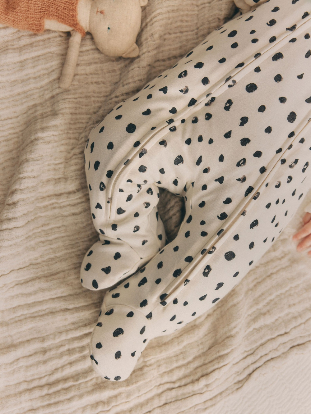 Теплый комбинезон на молнии для малышей Next K79-512, Бежевый