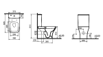 Унитаз напольный VitrA Polar 9843B003-7201 белый, с бачком, безободковый, с крышкой микролифт