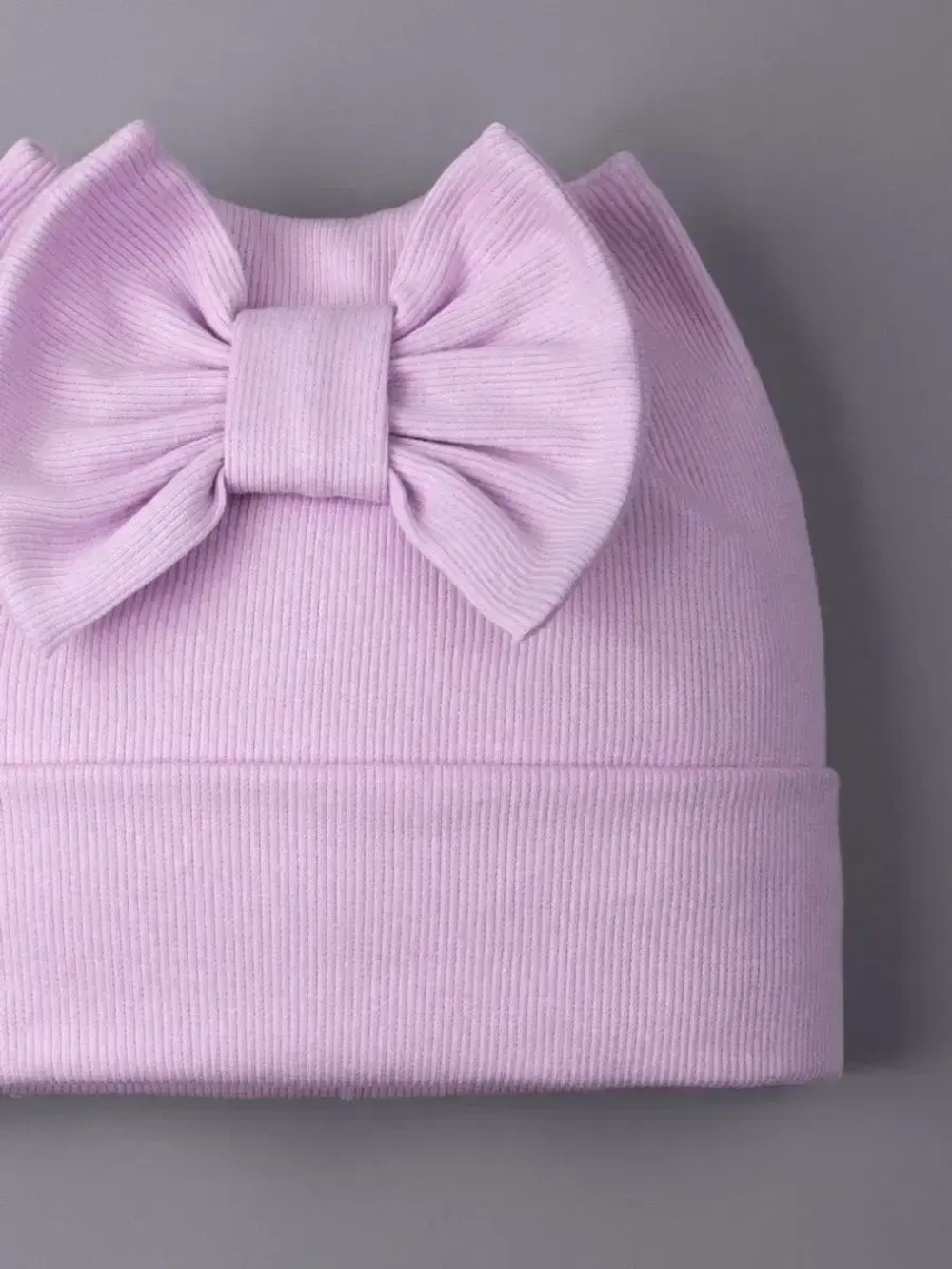 Шапка для девочки с ушками на осень