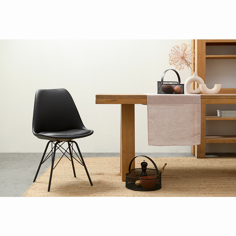 Корзина для хранения круглая ferrant, D30,2х12,8 см, черная