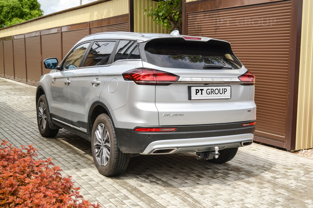 Фаркоп PT GROUP/ съемный квадрат/ GEELY Atlas Pro 2021-(паспорт и сертификат в комплекте)(без электрики) арт.GEA-21-991122.00