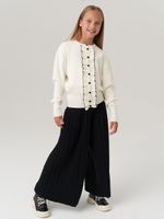 Кардиган школьный для девочки AT585 молочный