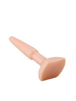 Классический анальный плаг телесного цвета - 11,5 см. (Цвет: телесный)