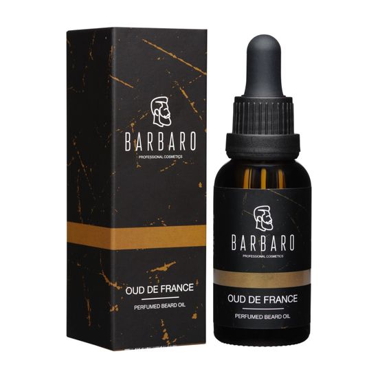 Парфюмированное масло для бороды Barbaro Oud de France, 30 мл.