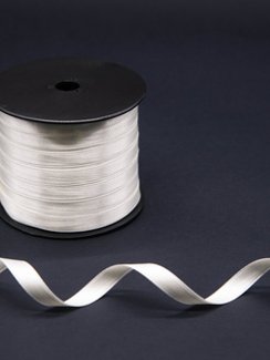 Лента атласная, 10 мм, айвори 004