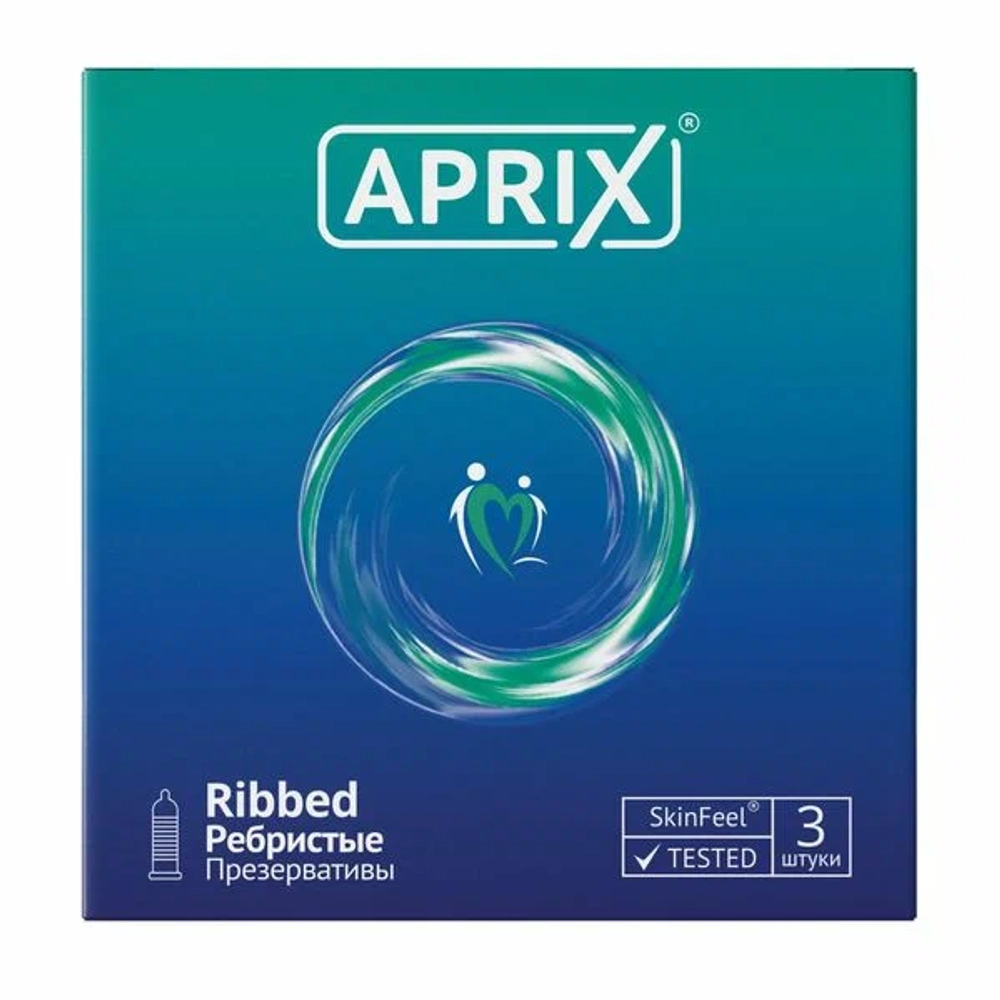Презервативы APRIX Ribbed ребристые 3 шт.