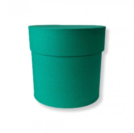 Коробка КРУГ с крышкой матовая 19*19см