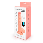 Телесный вибратор-ротатор 23см с пультом ДУ Bior Toys Erowoman-Eroman ER-30097