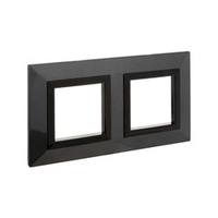 Рамка из металла, "Avanti", темно-серая, 2 поста (4 мод.)