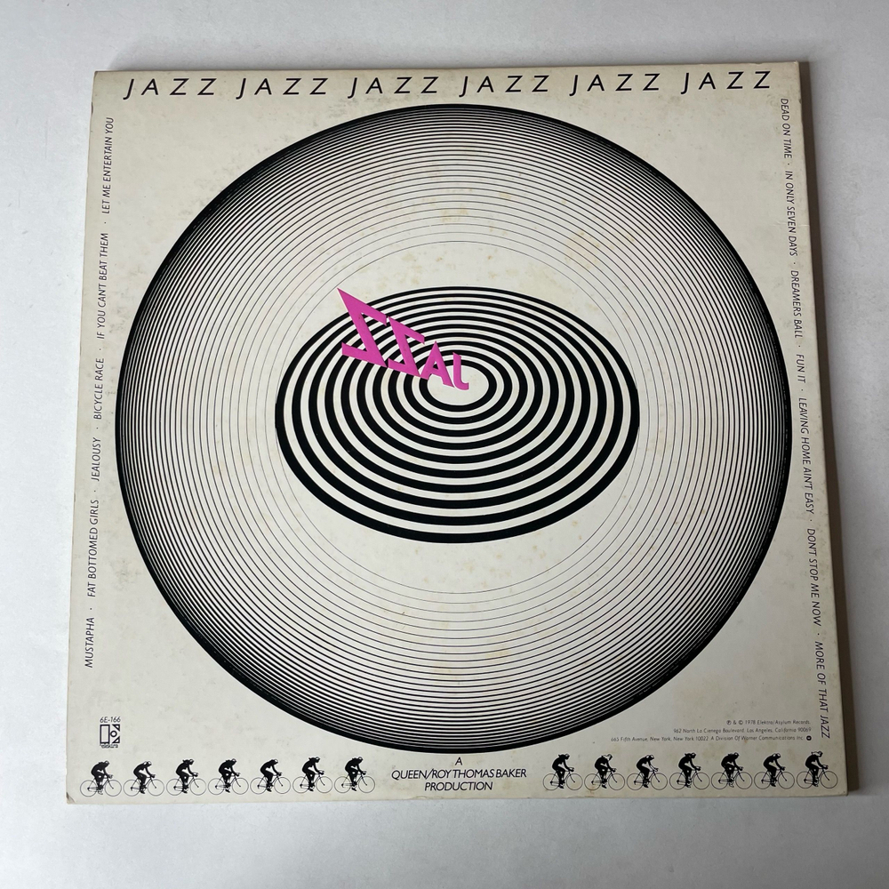 Винтажная виниловая пластинка LP Queen Jazz (Япония 1978) (Оби) Bicycle Race