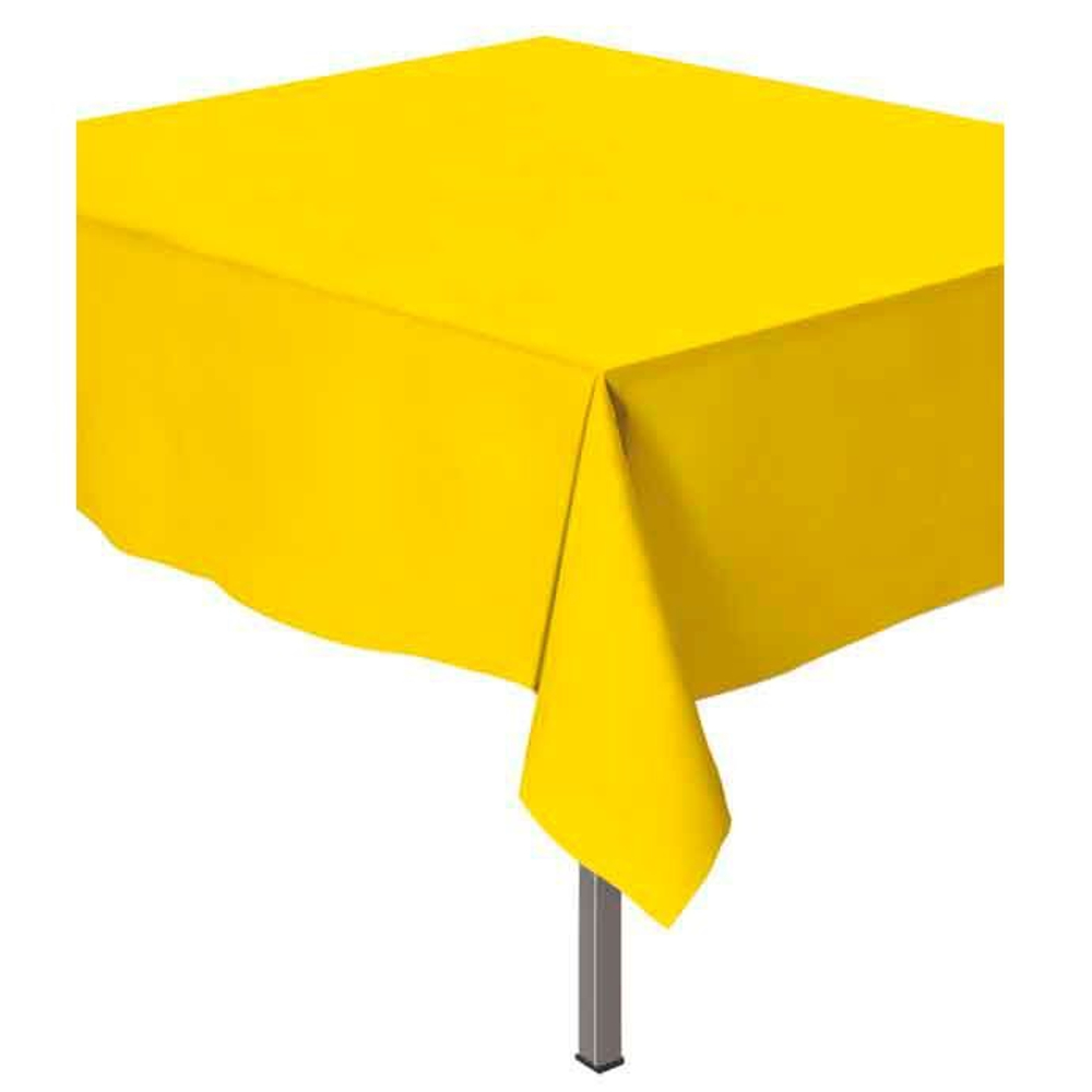 Скатерть  Делюкс  Желтая 274 на 137 см.