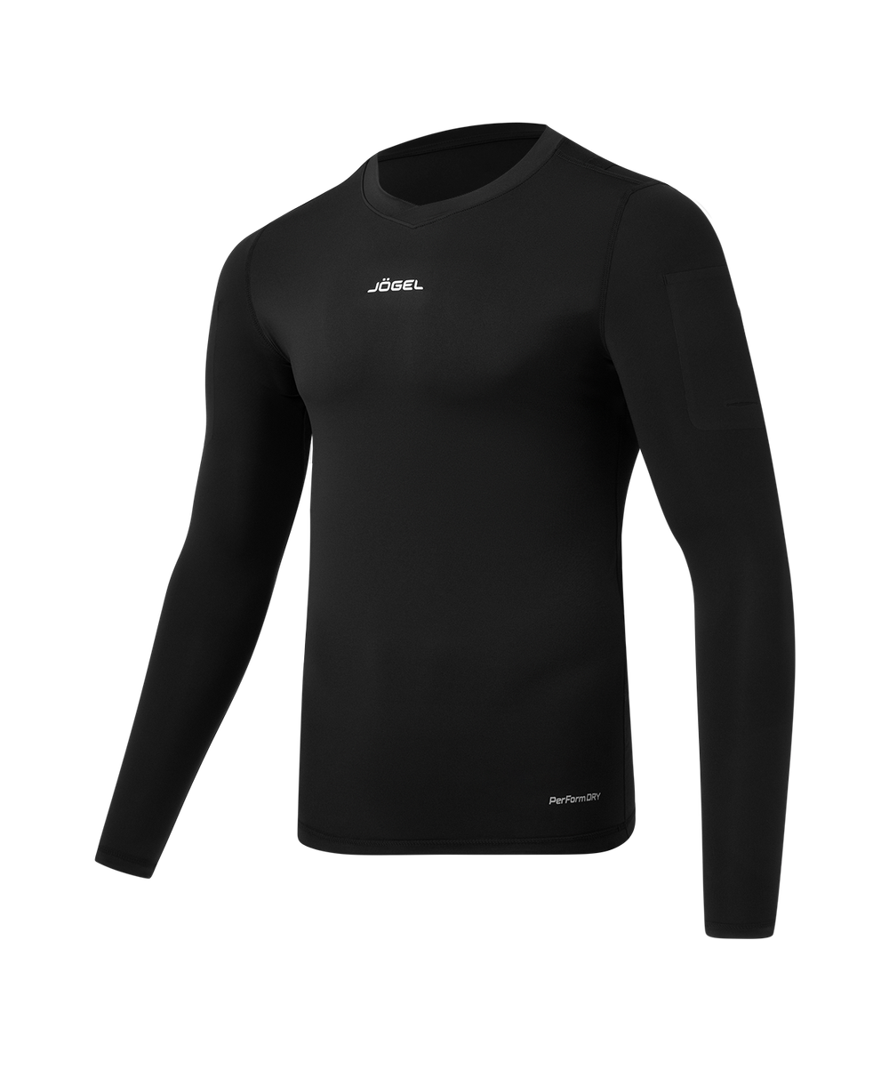 Футболка компрессионная с длинным рукавом судейская PerFormDRY Referee Baselayer Tee LS, черный