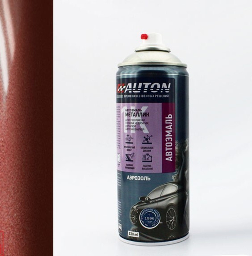 AUTON Эмаль металлик КАЛИФОРНИЙСКИЙ МАК 190, аэрозоль 400мл