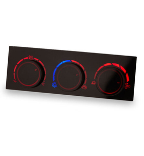 Ручки управления блоком отопителя для ваз 2110, 2111,2112 с европанелью с красной подсветкой