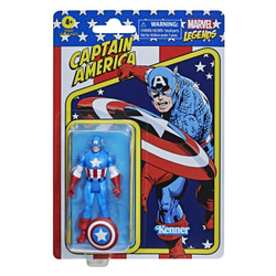 Marvel Legends - Фигурка Капитана Америки 10 см в стиле ретро F2652