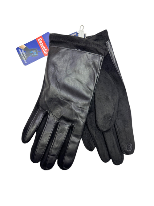 Перчатки. Мужские. Материал верха: Эко кожа. Замша. Подклад: Плюш-флис. Сенсорные. 12 шт в упаковке.