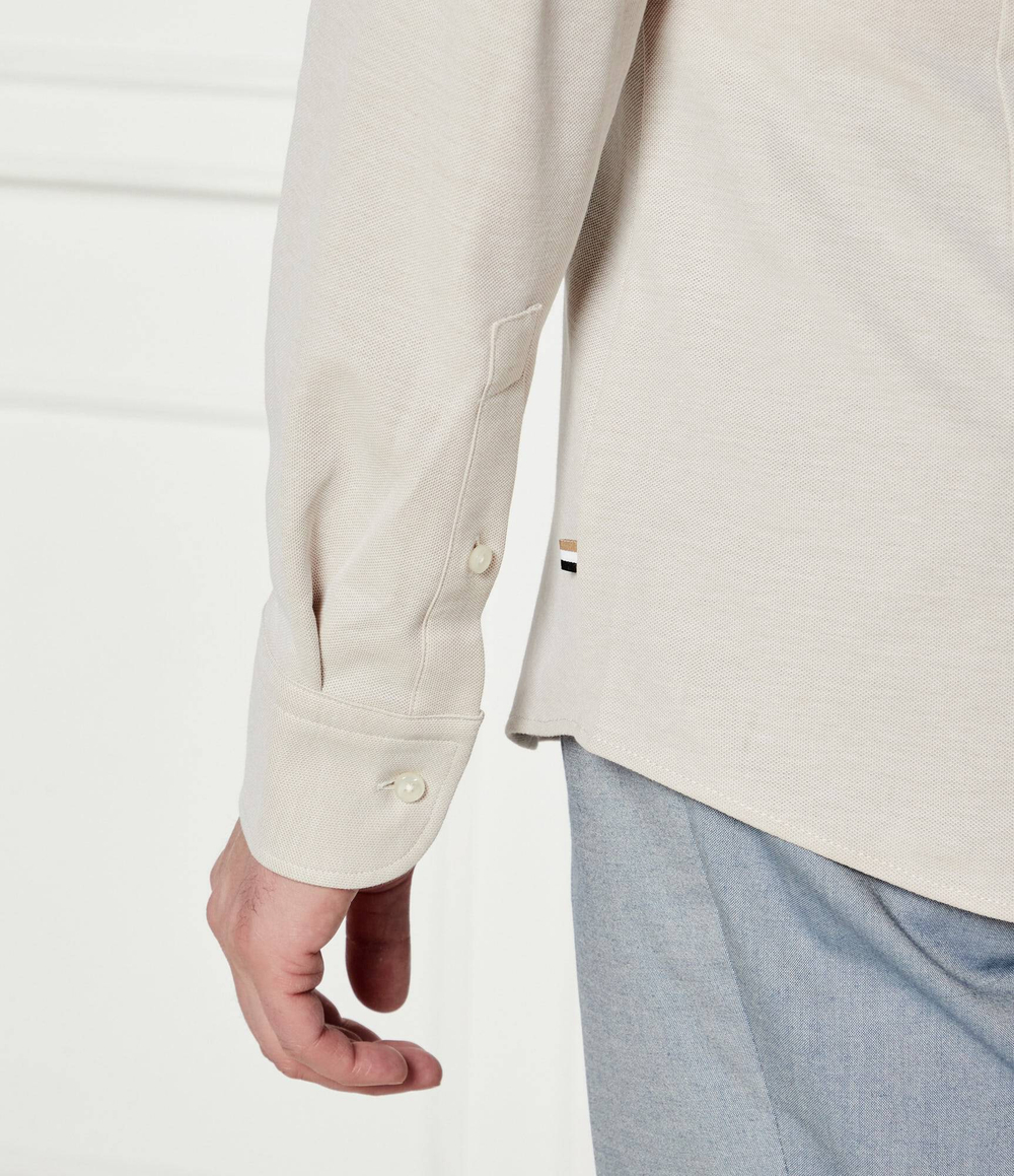 Рубашка P-HANK-spread-243 BOSS BLACK - бежевый(50527675)