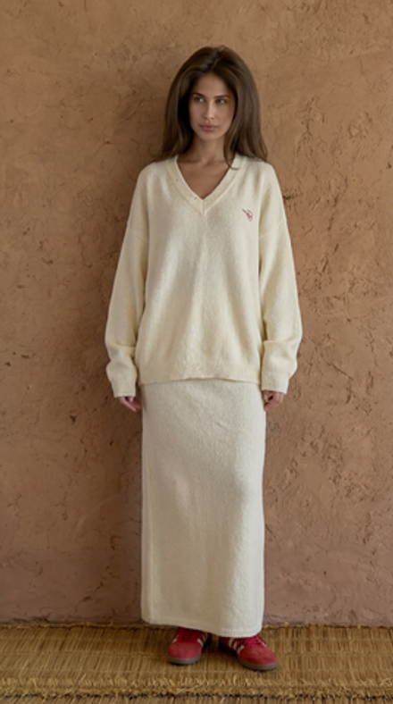 Костюм трикотажный с юбкой