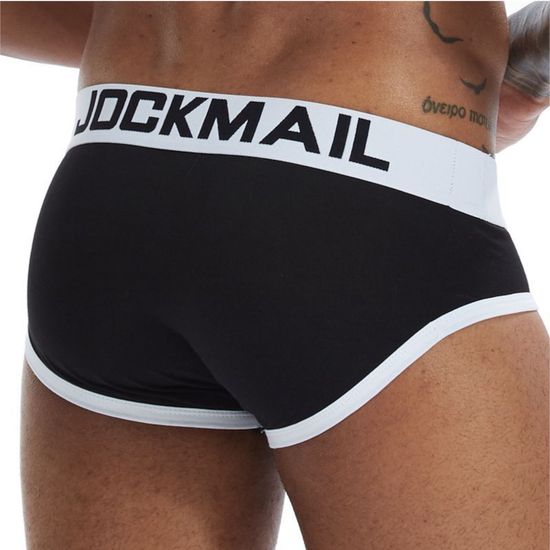 Мужские трусы брифы черные JOCKMAIL JM2032-2