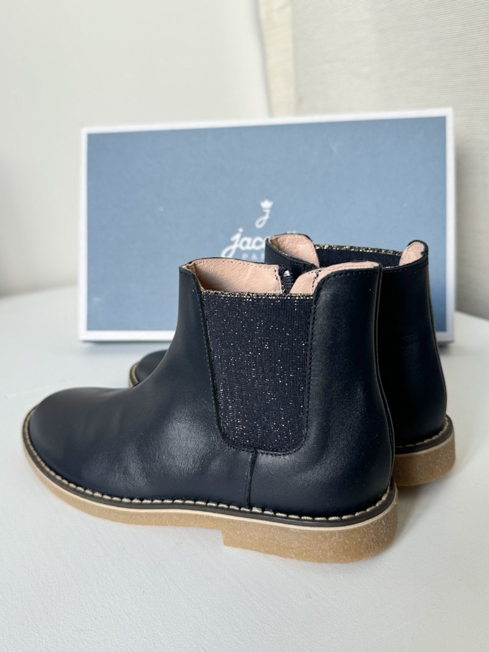 Новые кожаные полусапожки Jacadi, 33