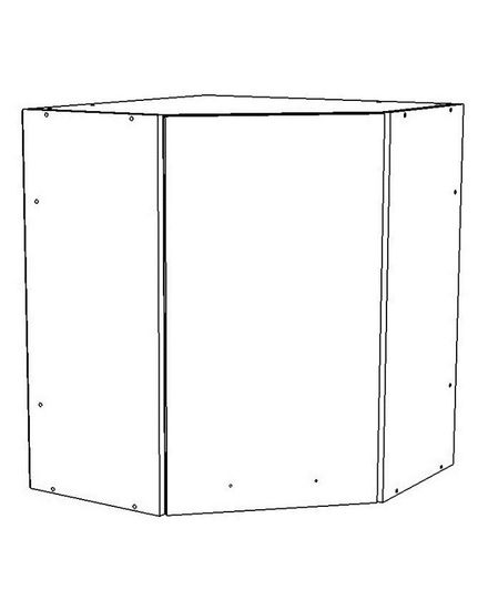 Шкаф  кухонный угловой ТОКИО-4 левый /603*720*603/