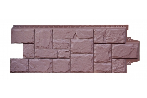 Фасадные панели  GRAND LINE (ГРАНД ЛАЙН) Крупный Камень Земля